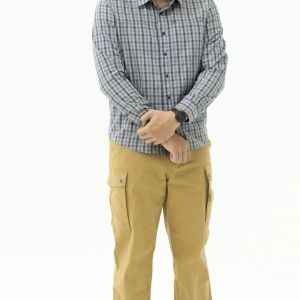 M.Gee Kemeja Lengan Panjang Pria Mgee Original Texas C028 Grey