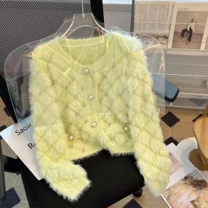 Short Loose Fit round Neck Womens Jacket Inner Wear Early Autumn Winter New Style Comfortable Inner Match High End Feeling