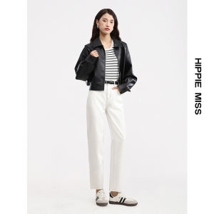 HIPPIE MISS | Tech Denim Hippie Girl Style Straight Jeans Women Small Frame