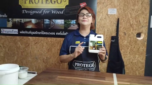 Protego Lacqure Care water-based formula for caring wooden floors coated with Lacqure Laminated
