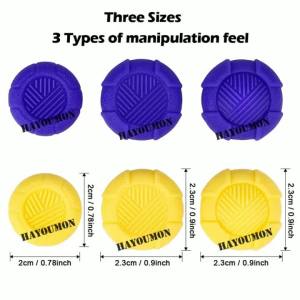3 Size 6PCS/Set Silicon Analog Thumb Stick Grip Caps For NS2 Switch 2 (2025) Joypad & for PS5 Joystick Anti-Slip Cover