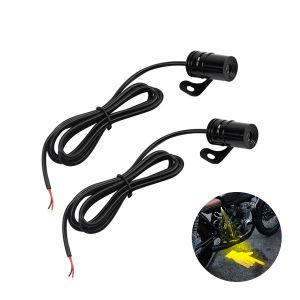 1Pair Motorcycle LED Projection Light Arrow Hand Gesture Welcome Decoration Anti-collision Laser Light Moto Atmosphere Lights
