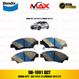 DB 1991 BENDIX BRAKE PAD FRT HONDA CITY JAZZ 2014-22 MOBILIO 2014-22
