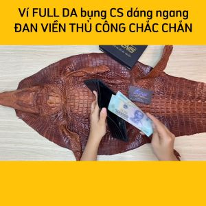 [PHIÊN BẢN ĐẶC BIỆT...] Ví full Da bụng cá sấu trong ngoài!