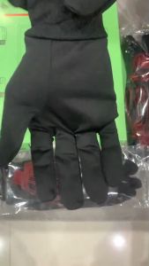 ถุงมือไนล่อน ถุงมือทำงาน สีดำ ถุงมือจราจรสีดำ (6คู่/109บ.)