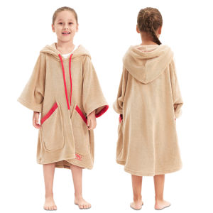 Kids Swimming Bath Towels Toddler Pool Beach Towel with Hood Absorbent Swim Towel Poncho for Boys Girls 2-12 Years