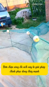 Lưới Dớn Chặn Sông Suối Cao Cấp Chống Xô Dạt Trong Nước Chảy Cao 1m Mắt 4mm Bắt Sạch Tôm Tép Chemeng Store