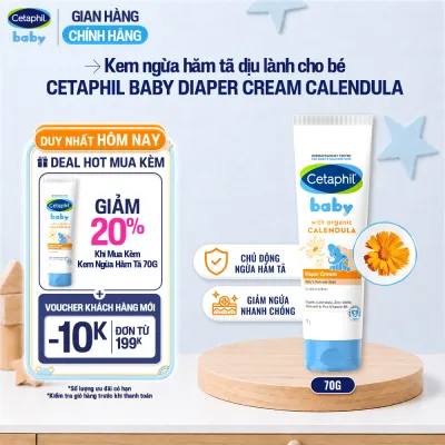 Kem chống hăm tã dịu lành CETAPHIL BABY DIAPER CREAM CALENDULA 70G