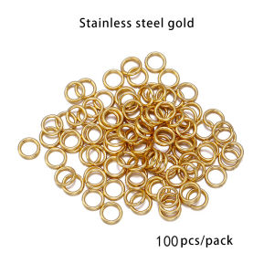 100-200pcs/lot 3-10mm Stainless Steel Jump Rings Single Loop Split Rings Connectors For DIY Jewelry Making Findings Accessories