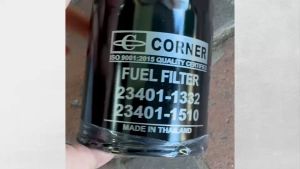 กรองน้ำมันโซล่า กรองโซล่า HINO F18 HO6C HO7C WO6E FC4J 23401-1332 / 23401-1510 CORNER กรองน้ำมันเชื้อเพลิง/SNKP