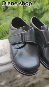 Brand New Black Velcro Shoes for Boys: Stylish & Comfortable Campus Footwear