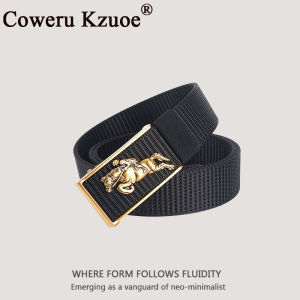 Automatic Buckle Business Casual Leather Belt