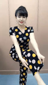 Bộ Đồ Hai Mảnh Thời Trang Thường Ngày Tay Ngắn Cho Nữ Bộ Quần Áo Làm Mẹ Trẻ Hóa Bộ Quần Áo Mùa Hè Thời Trang Cho Phụ Nữ