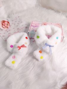 Warm Cute Rabbit Fur Scarf for Dogs And Cats Perfect for Winter Festive Greetings Ideal for New Year And Christmas