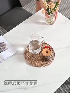 1+4 Dining Table(Free🚚🛠️)Type 501+A83 Black Marbling Dining Table 11mm Sintered Stone Table 1+4