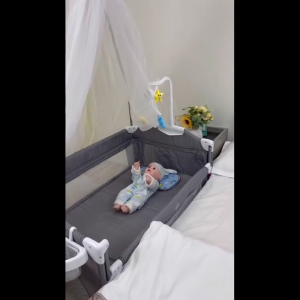 Katil Bayi portable crib with diaper station foldable travel bed baby crib baby cradle