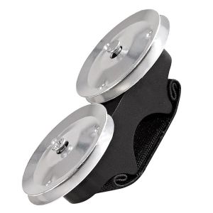 Meade | Adjustable Finger Mounted Metal Jingle Bell Percussion Instrument For Box Drum Bongo Drum Live Stage Rhythm Accompaniment Supply