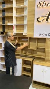 Kệ sách gỗ chữ U kệ gỗ thông minh đa năng bền và đẹp chất gỗ MDF