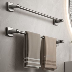 30CM/40CM/50CM Bathroom Towel Holder Without Drilling Towel Bar Self-Adhesive Slippers Rack Kitchen Bathroom Accessories