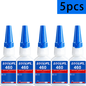 LOOLIFL | Loolifl460 Instant Adhesive Super Glue 20g Low-Odor Low-Foaming Cyanoacrylate Strong Glue Fast-Drying Transparent Heavy-Duty Universal Glue Suitable for Plastic Metal Rubber Ceramics Glass Wood Leather Jewelry Crafts Shoe Repair ...