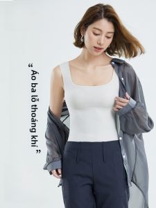 MiiOW | Áo ba lỗ Ice Silk không tay mùa hè cho nữ vai rộng che mông phụ không để lại dấu vết mát mẻ lưng đẹp