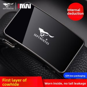 SEPTWOLVES | Genuine Leather Business Young Mens Belt