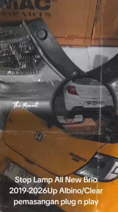 STOP LAMP LAMPU STOP TAIL LAMP LAMPU REM BELAKANG ASSY  HONDA BRIO ALL NEW BRIO RS SATYA 2019 2020 2021 20222 2023 2024 2025 2026 CLEAR LAMPU STOP BRIO BENING