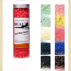 400g Canister Solid Hot Wax Beans Full Body Hair Removal for Electric Waxing Machine Facial Leg Underarm Intimate Area