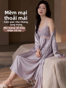 LEZIMENG | Áo Dài Voan Quyến Rũ Có Dây Đeo