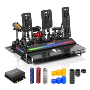 ⭐⭐⭐SIMSONN PRO X Ultra Sim Racing Pedals Pressure Sensor Pedal Support VAM VAM RPO Vibration Motor PC Racing Simulator Pedals