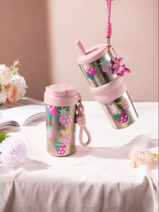 CAROTE | Titanium Insulation Portable Cold Drink Straw Cup