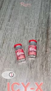 ตาโต คอนแทคเลนส์ Icy-X ฝาสีพีชชัดลายชัด 55% สบายตา รับตรงจากบริษัท