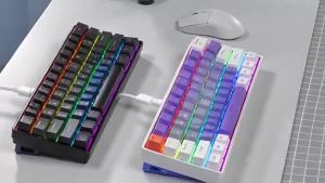 NexusClick 60% Compact Wired Mechanical KeyboardType‑C Plug‑Play RGB Backlit 10 Lighting Modes Keycaps Portable Gaming Keyboard