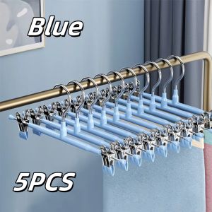 5/10pcs Pants Hangers with Clips multifunctional Adjustable Skirt Hangers Jeans Clothes Hangers Pants Non-Slip Trousers Hanger