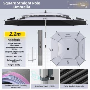 JIADIAONI | Square Sun Protection Fishing Umbrella
