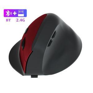 Kebidumei | Bluetooth Mouse Vertical Mouse Ergonomic 2.4G Wireless Optical Mice 3 Adjustable DPI 800/1200/1600 6 Buttons for Laptop Desktop