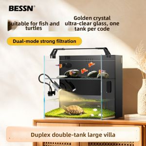 BESSN | Back-Filtering Turtle & Fish Aquarium Ecological Living Room Style 2026 New Edition