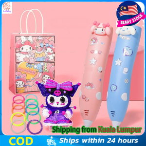 DIY Kuromi 3D Printing Pen PLA Filament Low Temperature Smart Graffiti Toys Suitable for Children Handcraft Crafting Doodle birthday gift kids toy