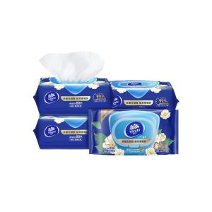 Vinda Camellia Essence Wet Wipes 5 Packs 400 Pieces Household Affordable Sanitary Antibacterial Wet Tissue Paper Cleaning