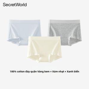 Secret World | Quần Lót Dài Cho Phụ Nữ Chất Cotton Kháng Khuẩn