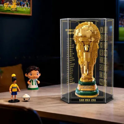 light your bricks | Storage Dustproof Display Box for LEGO 43020 FIFA World Cup Trophy