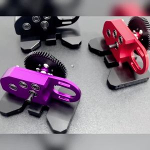 Aluminum 2Low Transmission 30% OD Gearbox with Delrin Skid Spur Gear for 1/10 RC Crawler Capra SCX10 LCG Cheater Rigs Building