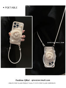 Velvet Rose Flower Phone Case for Huawei Mate70/60/50Pro P70/60/50Pro Nova14/13Pro Handheld Diagonal Honor300 Full Cover Anti-Fall