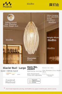 FANCY LAMP CLUB | Luxury Designer Ice Lotus Chandelier