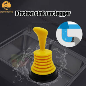 Powerful Sewer Unclogger Sink Plunger Anti Blocking Drain Cleaning Pump Small Drain Plunger for Kitchen Shower Toilet
