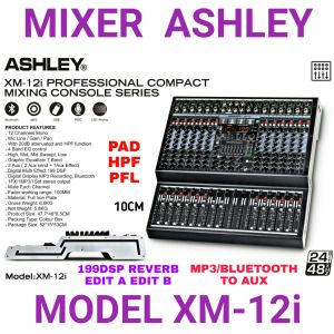Mixer ASHLEY XM-12i ORIGINAL XM12i Ashley XM 12i MP3 BLUETOOTH PC SOUNDCARD RECORDING
