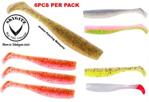 SKYGITZ MALAYSIA  Slim SwimZ 2.5” MINNOWZ Soft Plastic Lure Minnow 2.5 Inch Zman 6PCS