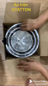 Âu trộn OYATTON âu inox trộn đồ ăn âu inox làm bánh âu inox trộn thức ăn âu inox đựng đồ ăn