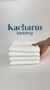 เช็คประเทศ Kacharm Bedding - ผ้าขนหนูเช็ด 15x30 นิ้ว 3.5 ปอนด์ คอตตอน 100% ผ้าผลิตในไทย นุ่ม สีไม่ตก ซับน้ำ เกรดโรงแรม ผ้าขนหนู ผ้าเช็ชดตัว ผ้าเช็ชดผ