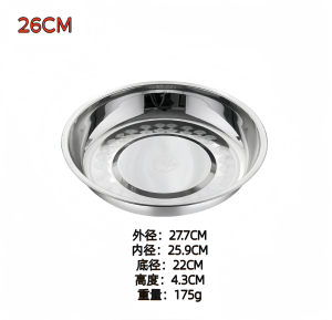 Thìa Dày 304 Thép Không Gỉ Hình Tròn Dùng Trong Gia Đình Dùng Để Đựng Thức Ăn Bánh Mì Lạnh Nướng Đĩa Đựng Thịt Đĩa Đựng Xương